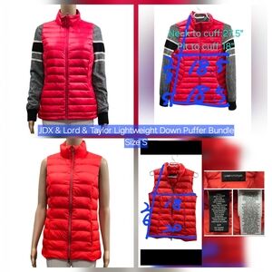 JDX & Lord & Taylor Lightweight Down Puffer Bundle Size S